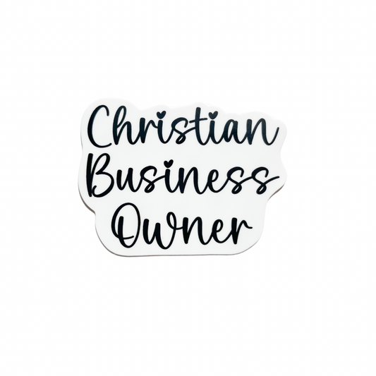 Christian Business Owner Sticker
